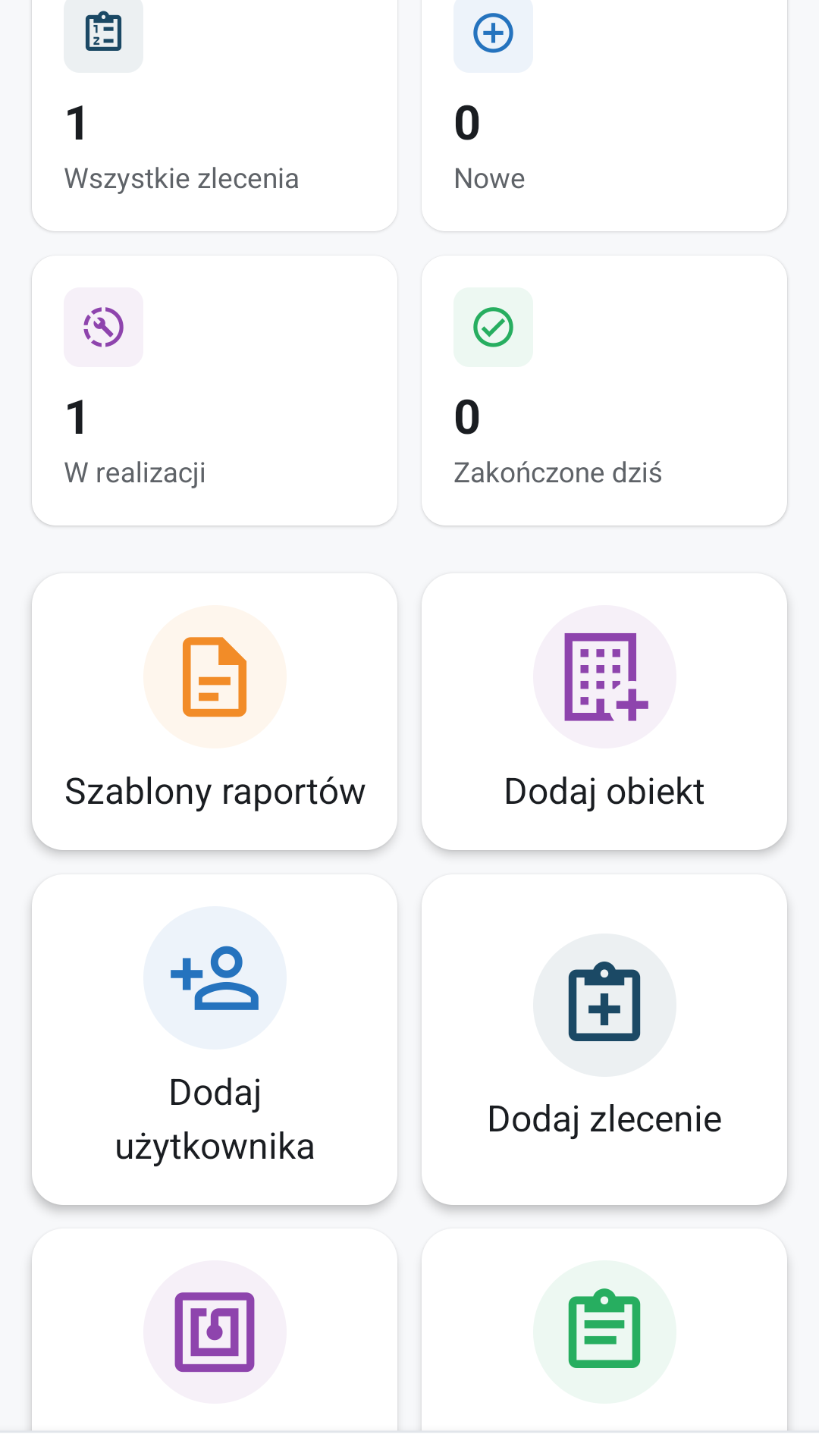 Ekran pulpit menedżera w apce Proofix
